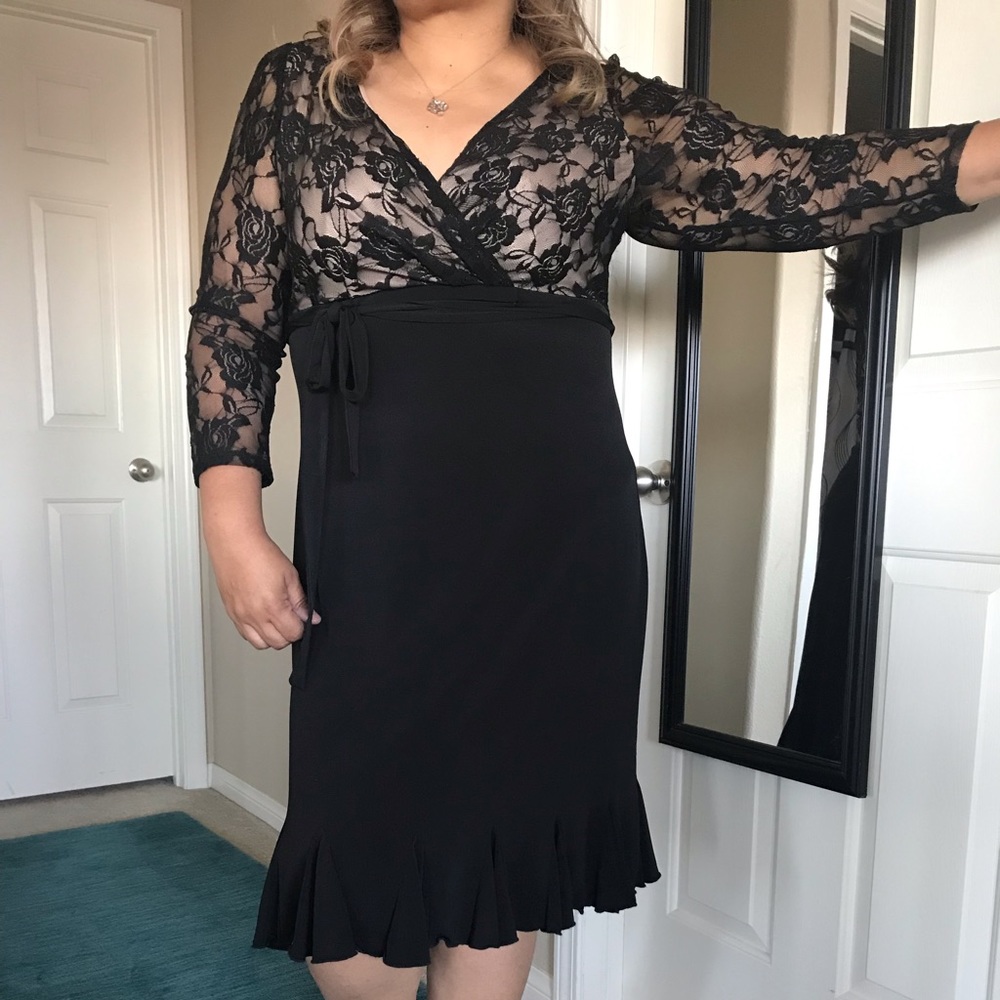 Black cocktail dress